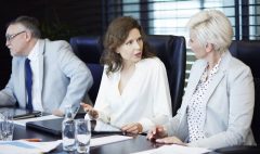 Business women conversating at work
