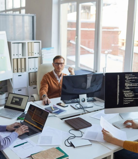 Creative IT Development Team in Office