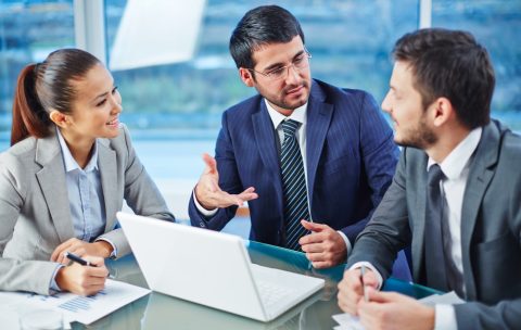 Consulting with colleague